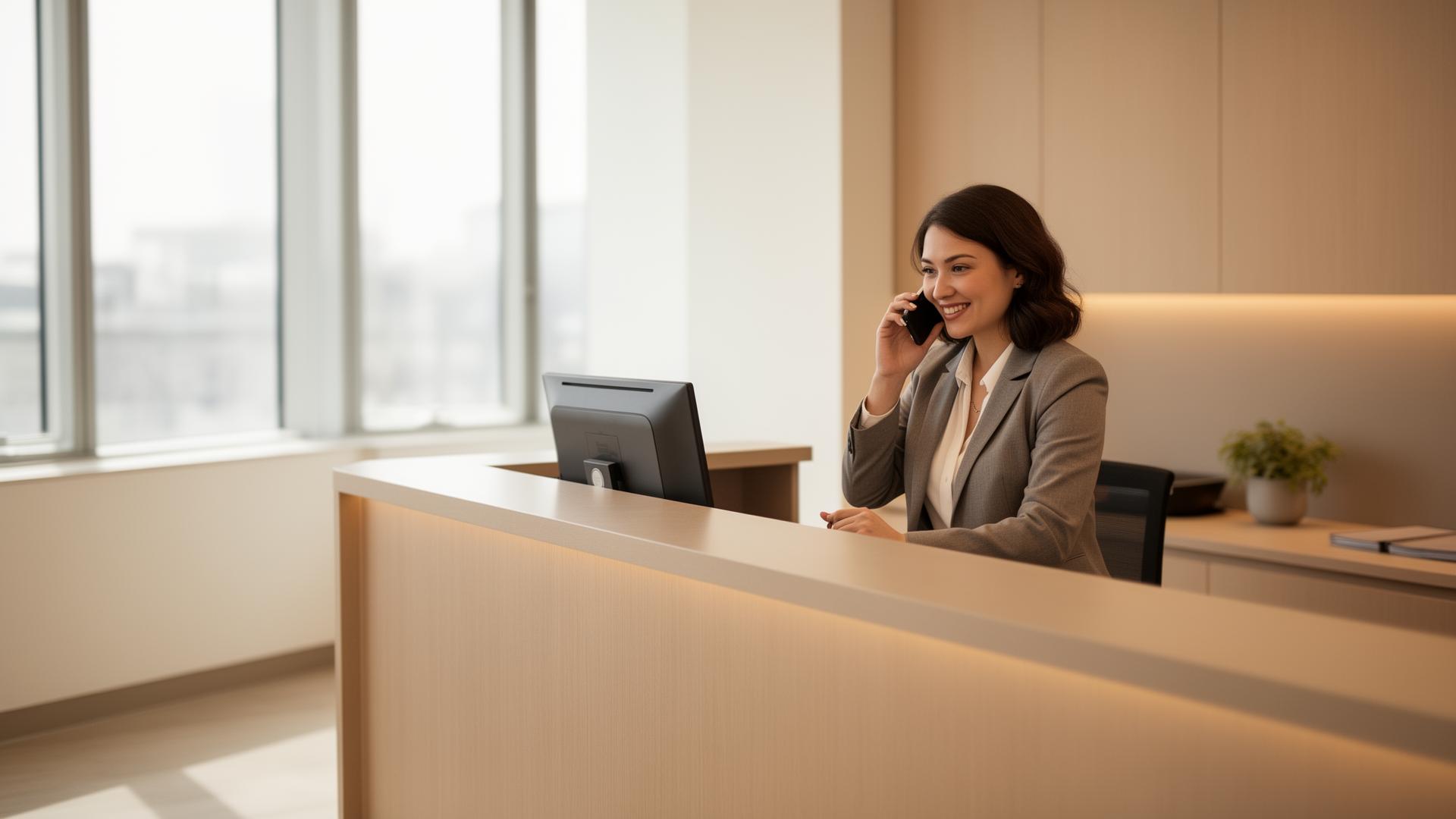 Accueil et contact professionnel